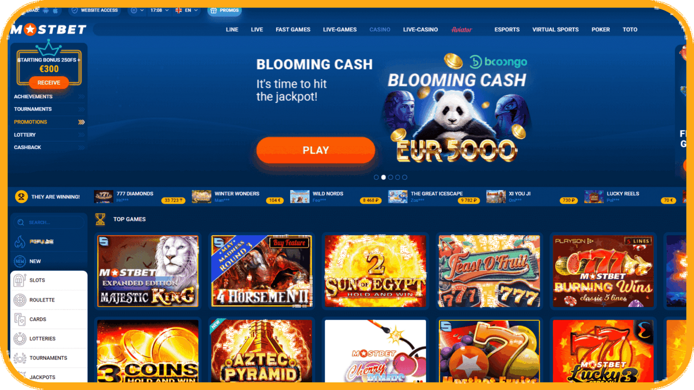 MostBet Online Casino - Get Your Bonus Approximately 87,000 INR